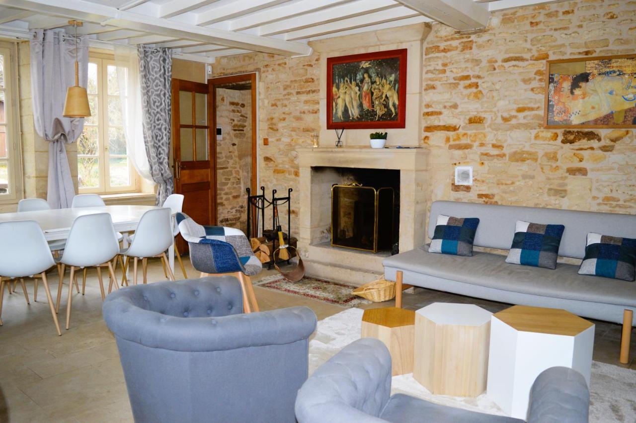 L'Auberge Du Lavoir, Maison En Pierres Avec Jardin Cairon Экстерьер фото