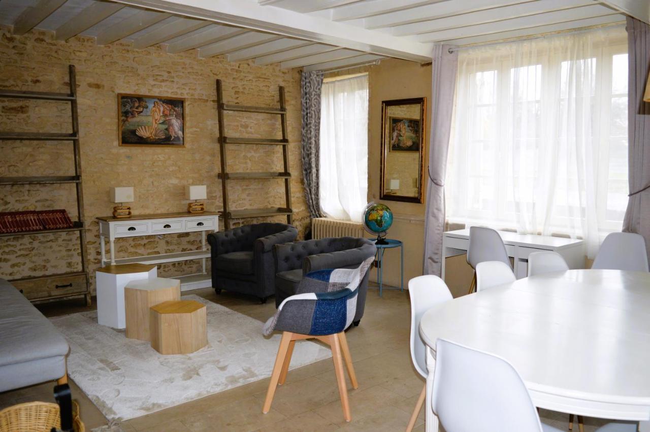 L'Auberge Du Lavoir, Maison En Pierres Avec Jardin Cairon Экстерьер фото